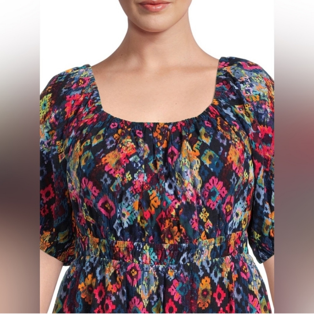 NWT Terra & Sky Multicolor Patterned Dress